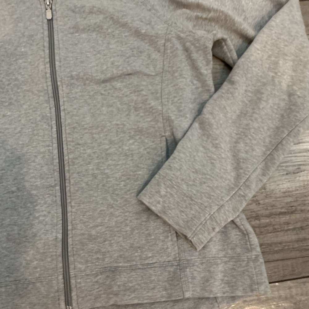 Pendleton Full Zip Jacket Heather Gray Cotton Ble… - image 3